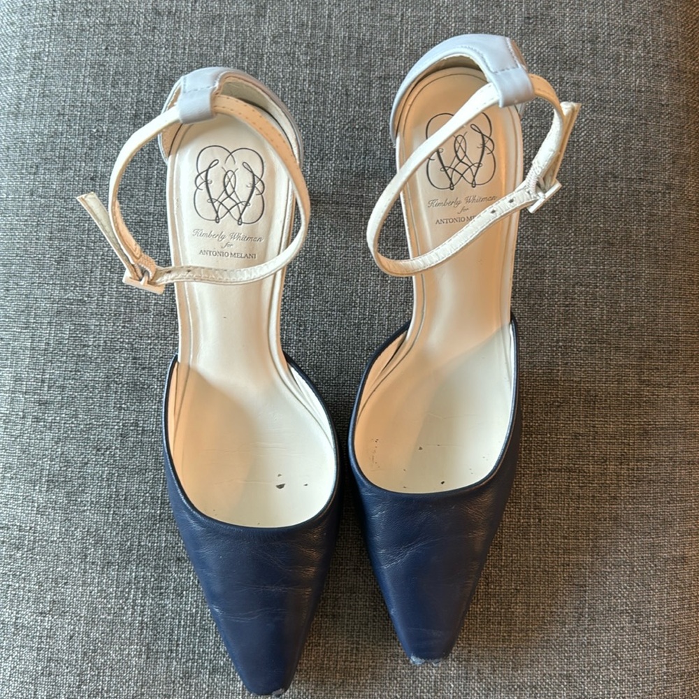 Blue designer heels Antonio Melani